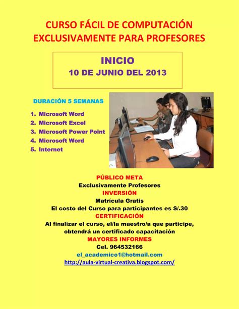 Curso De ComputaciÓn Para Profesores Pdf