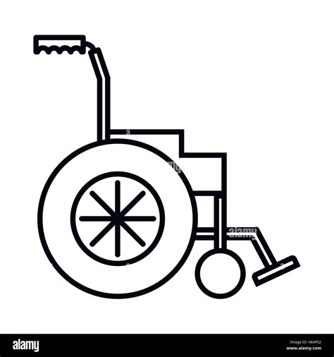 Wheelchair Icon Outline Style Stock Vector Image Art Alamy