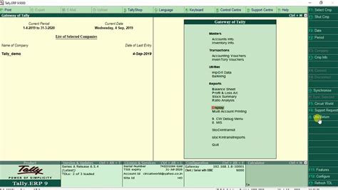 Cheque Return Entry In Tally Erp 9 Youtube