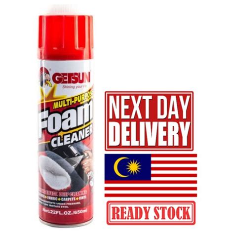 Ready Stock Getsun Multi Purpose Foam Cleaner Sofa Carpet Car Cleaner