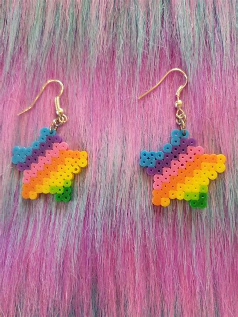 Pin By Jessica Welch On Perler Jewelry Perler Bead Art Etsy Earrings