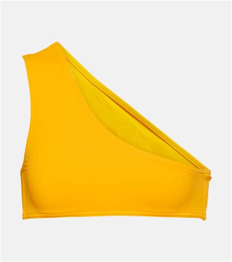 Symbole One Shoulder Bikini Top In Yellow Eres Mytheresa