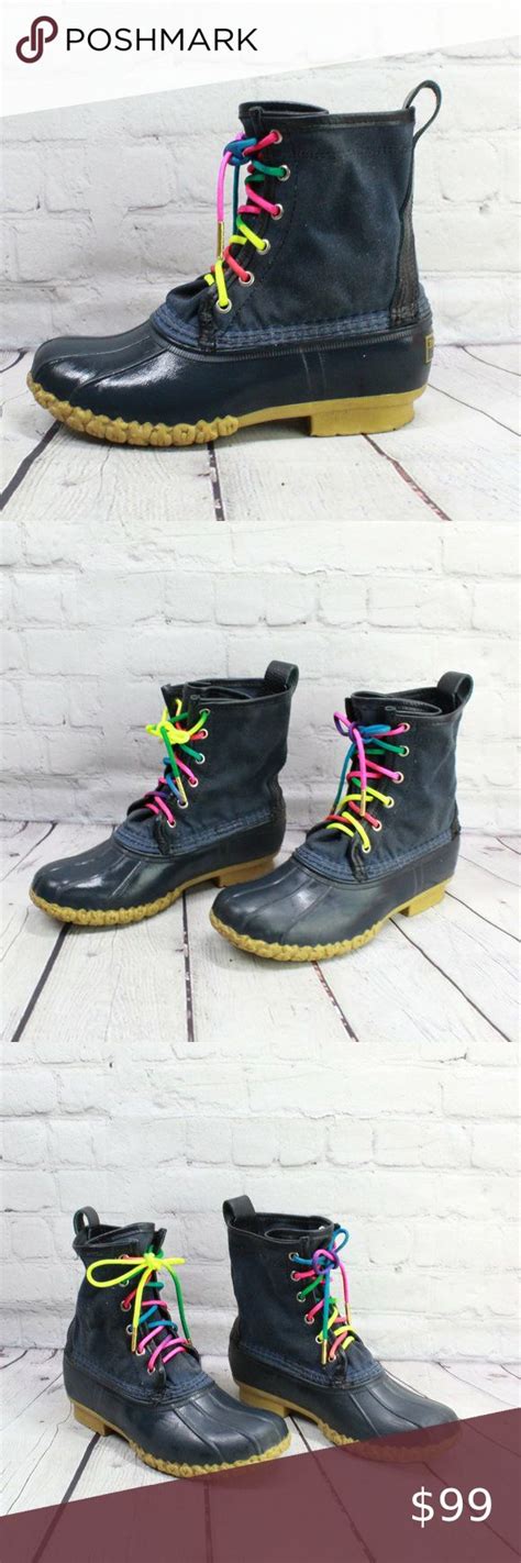 LL BEAN Waxed Canvas Waterproof Duck Bean Boot 4 M | Boots, Bean boots ...