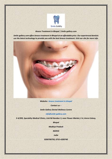 Ppt Braces Treatment In Bhopal Smile Gallery Powerpoint Presentation