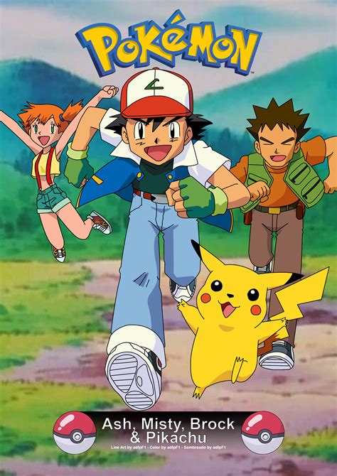 Pokemon Characters Ash Misty And Brock