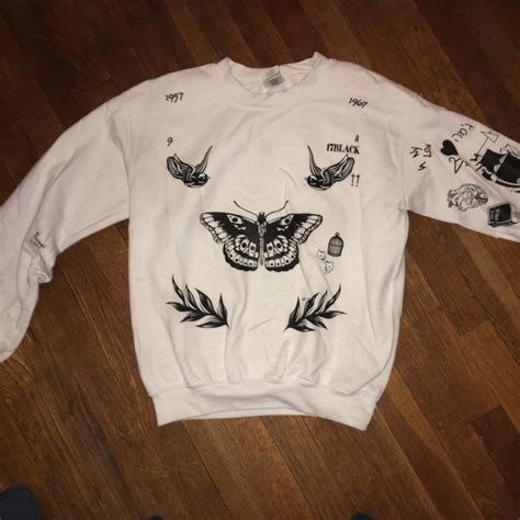 Harry Styles Tattoo Sweater Harry Styles Sweatshirt Tattoos Shop Clothing Shoes Online Harry