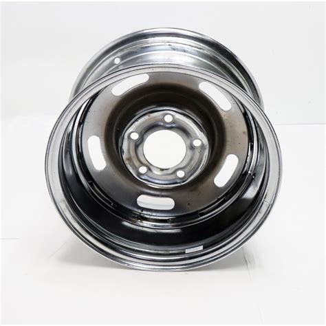 Speedway Steel Gm Style 15x8 Rally Wheel 5 On 5 Chrome