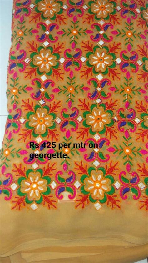 Multicolor Pure Georgette Fabrics For Dress At Rs Piece In Surat