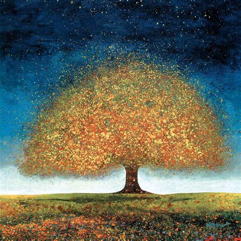 Dreaming Tree Blue By Melissa Graves Brown 27 X 27 Arttocanvas Fine