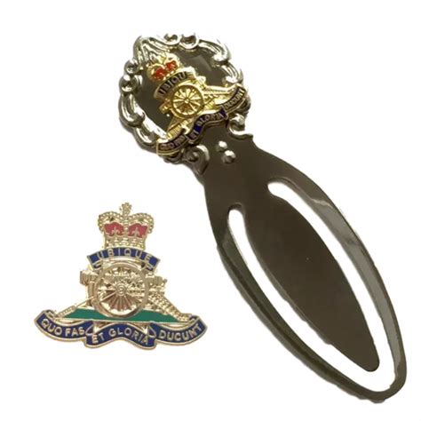 ROYAL ARTILLERIE BADGE Britannique Militaire Marque Pages M095 EUR