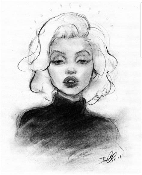 Marilyn Monroe Drawing Easy How To Draw Marilyn Monroe Drawing Step