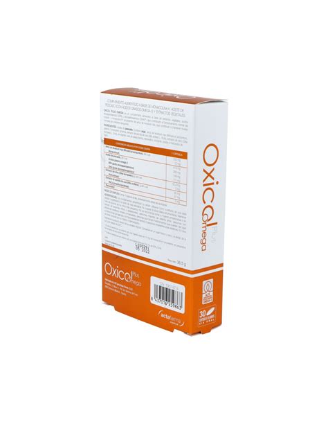 Oxicol Plus Omega 30 Cápsulas para reducir el nivel de Triglicéridos