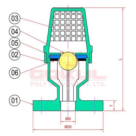 Pp Foot Valve Flange End Polypropylene Foot Valve Manufacturers