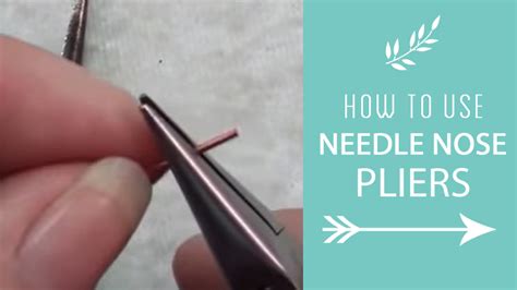 How to Use Needle Nose Pliers | Craft Minute