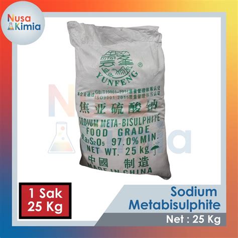 Jual SODIUM METABISULFIT SMB SODIUM METABISULFITE 25 KG Shopee