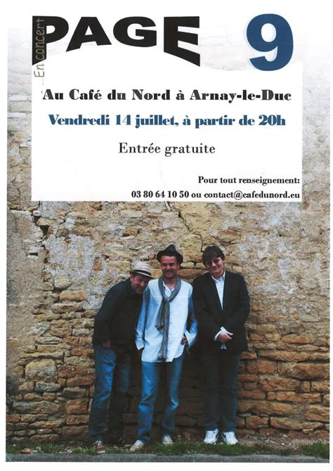 Mairie d Arnay le Duc Concert au Café du Nord