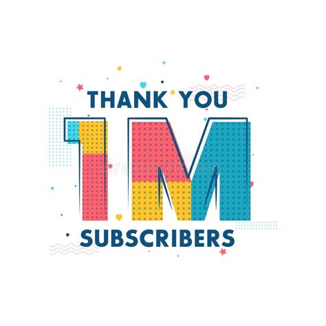 Thank You M Subscribers Celebration Greeting Card For Social