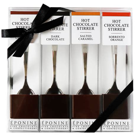 Hot Chocolate Stirrer Gift Set By Eponine Fine Chocolate