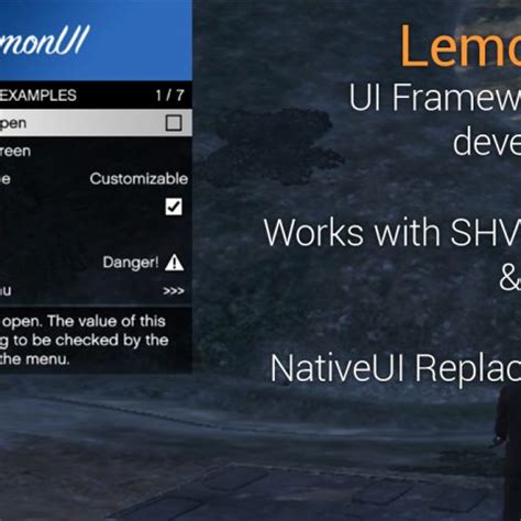 LemonUI: Open Source UI Library V2.1.2 – GTA 5 mod