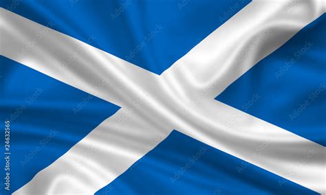 Flag Of Scottland Schottland Fahne Flagge Stock Illustration Adobe Stock