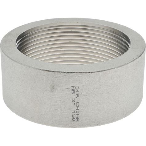 Merit Brass Pipe Half Coupling 3 Fitting 316 Stainless Steel Msc Direct