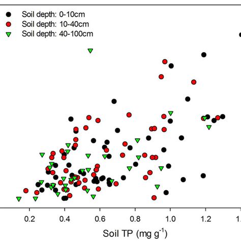 Soil N P And Np With Soil Depth The Values Of A Total Soil