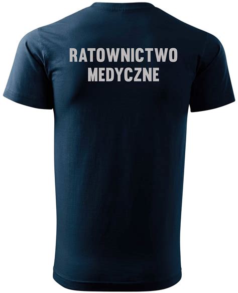 RATOWNICTWO MEDYCZNE Koszulka Z Nadrukiem Odblaskowo Pl