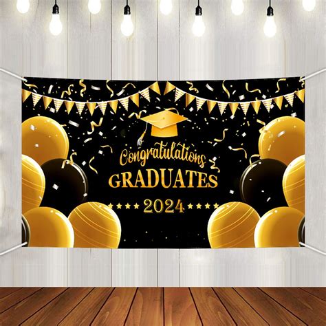 Graduation Season Banner Background Cloth Graduation Party Decoration