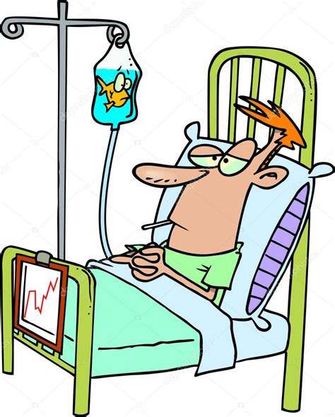 Cartoon Hospital Patient Stock Vector Image by ©ronleishman #13949806