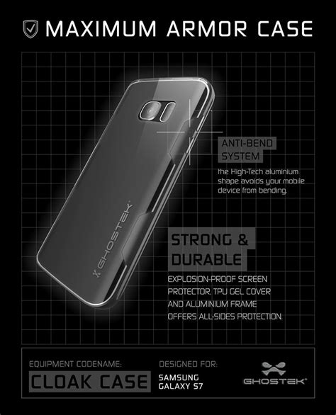 Galaxy S7 Case Ghostek Cloak Series Black Punkcase® Ca