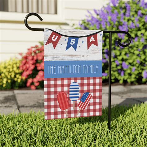 4th of July Flag Welcome Flag Welcome 4th of July Decor Yard Decor