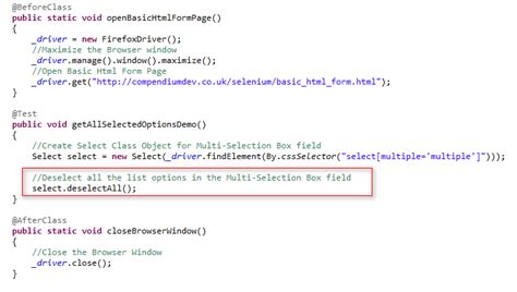 Selenium By Arun Using Getallselectedoptions To Get All The