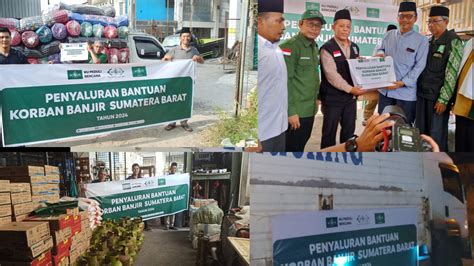 Pbnu Beri Perhatian Khusus Untuk Sumbar Ratusan Juta Bantuan