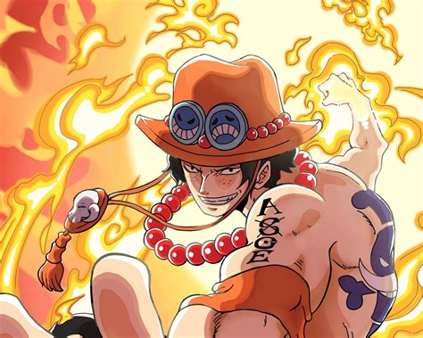 Portgas D. Ace Blaze – Stunning HD One Piece Anime Wallpaper by アルケ