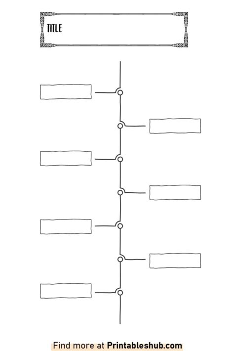 Free Printable Blank Timeline Templates [PDF Included] - Printables Hub