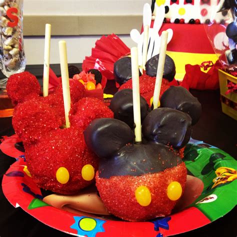 Mickey Mouse Caramel Apple Caramel Apples Mickey Mouse Party Mouse Parties