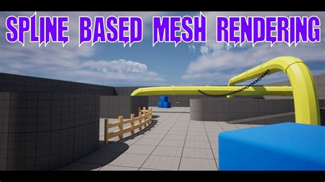 Unreal Engine Spline Based Mesh Rendering Auto Pipes Chains Fence