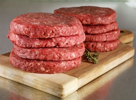 Raw Burger Patties Prepared Food Photos Inc