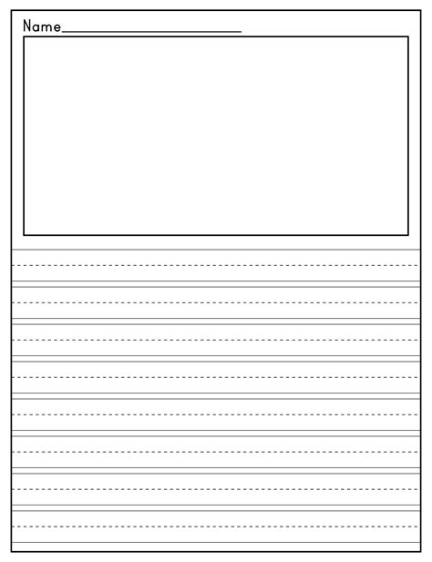 Printable Primary Writing Paper Template