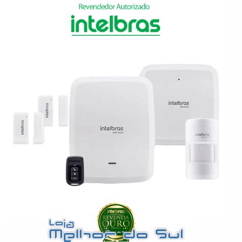 Kit De Alarme Sem Fio Amt 8000 Slim Intelbras Loja Melhor Do Sul