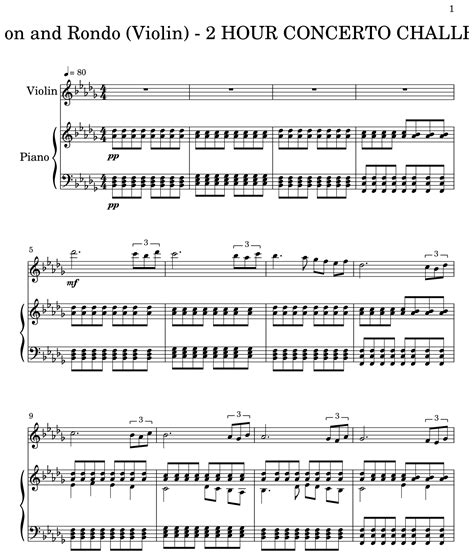 Introduction And Rondo Violin 2 HOUR CONCERTO CHALLENGE