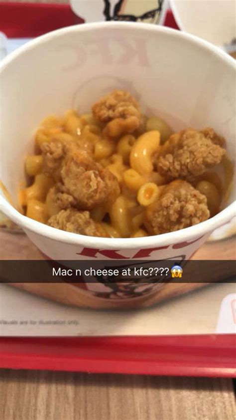 Kfc Singapore Serving Mac ’n Cheese With Popcorn Chicken