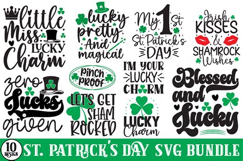 St. Patrick's Day Quotes Svg Bundle Graphic by BDB_Graphics · Creative Fabrica