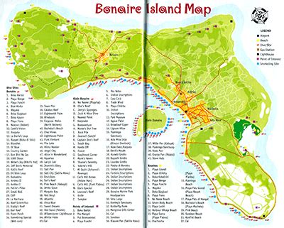 Bonaire Maps: Scuba Dive Sites, Beaches, and Activities | Infolific