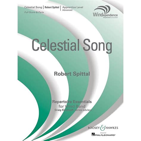 Celestial Song Score Only Concert Band Level Composed By Robert