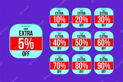 Premium Vector Get Extra Percent Discount Flash Offer Banner