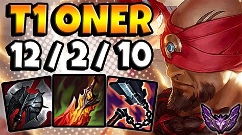 T1 Oner Lee Sin Vs Reksai Jungle Patch 1218 Ranked Master Na