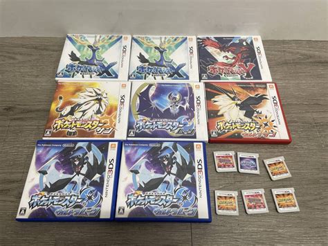 【やや傷や汚れあり】 3ds ポケットモンスター ウルトラムーン 他 まとめ売り ニンテンドー3ds ソフト ウルトラサン X・y