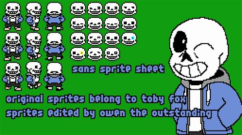 Sans Custom Sprite Sheet by OwenTheOutstanding on DeviantArt