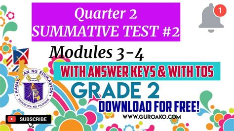 Th Summative Tests Quarter Grade All Subjects Deped Click Porn Hot